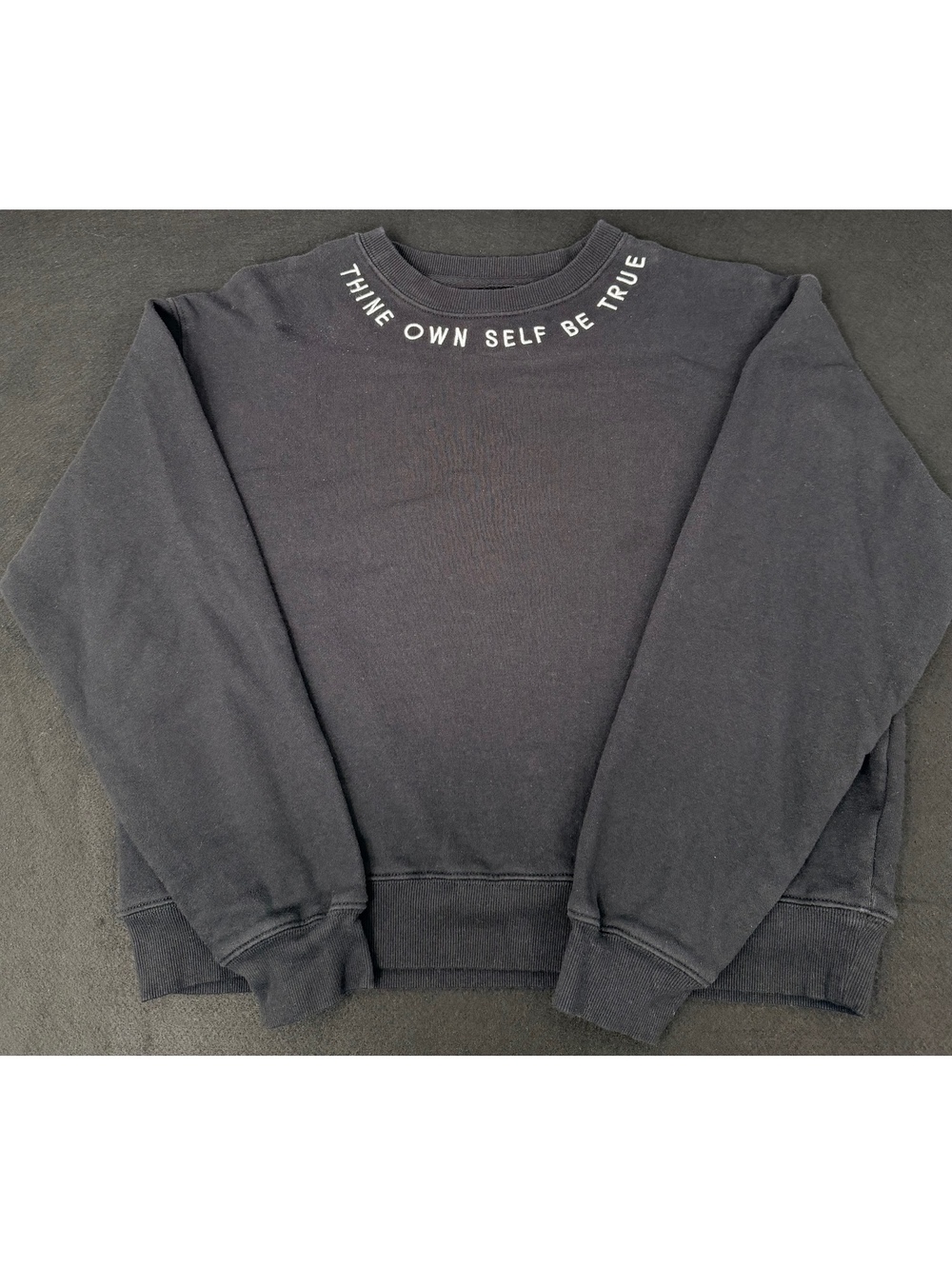 Modish Rebel Black Women's Small Cropped Sweatshirt